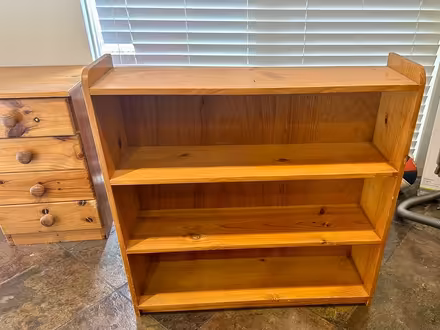 Photo of free Solid pine bookshelf (Doncaster East) #1