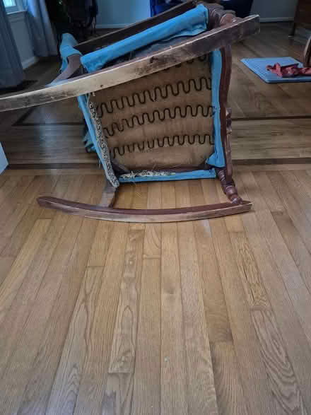 Photo of free Wood high back rocker (Bowie) #3