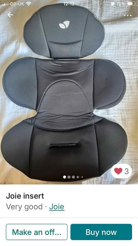 Photo of Joie 360 spin infant insert (Southborough lane) #1