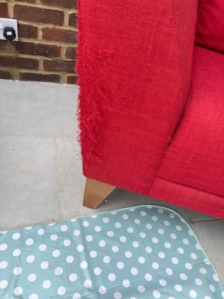 Photo of free 2 red armchairs (Barns Green RH13) #2