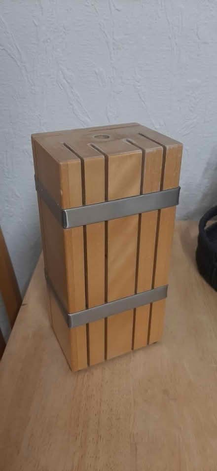 Photo of free Wooden knife block with knives (Snodland) #2