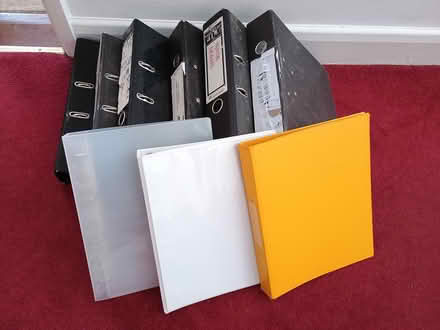 Photo of free Various lever arch/other files (Horsell, Woking) #1