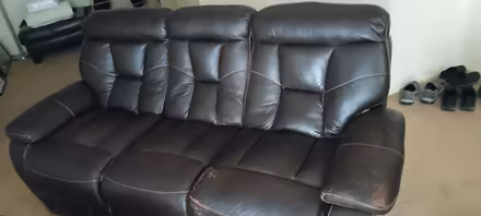 Photo of free Double recliner couch (Tollis Pkwy off Broadview Rd) #1