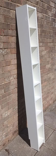 Photo of free DVD/CD shelving unit - white (Dawlish EX7) #2
