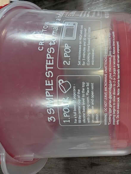 Photo of free Microwave popcorn maker (Madeley Lane in Bowie) #3