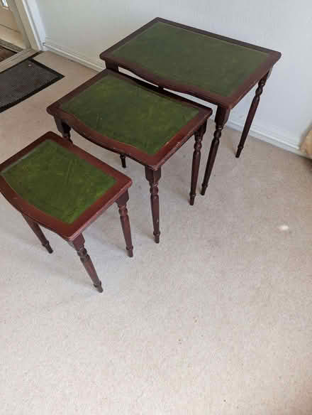 Photo of free Nest of 3 wooden tables (Bingham NG13) #3