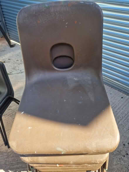 Photo of free Brown Plastic Chairs (Brierley Hill, DY5) #1