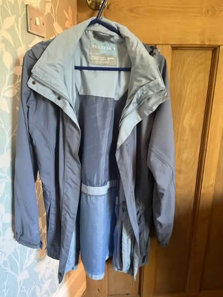 Photo of free Blue regatta raincoat size 12 (Keighley) #1