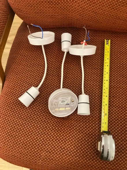 Photo of free 3 ceiling light fittings (Acton W3) #1