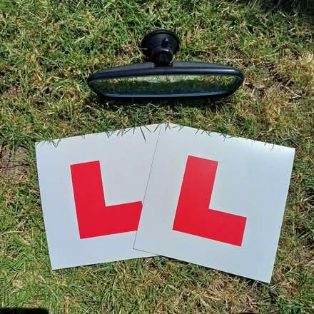 Photo of free Magnetic L plates and rear view mirror (Phoenix Green RG27) #1