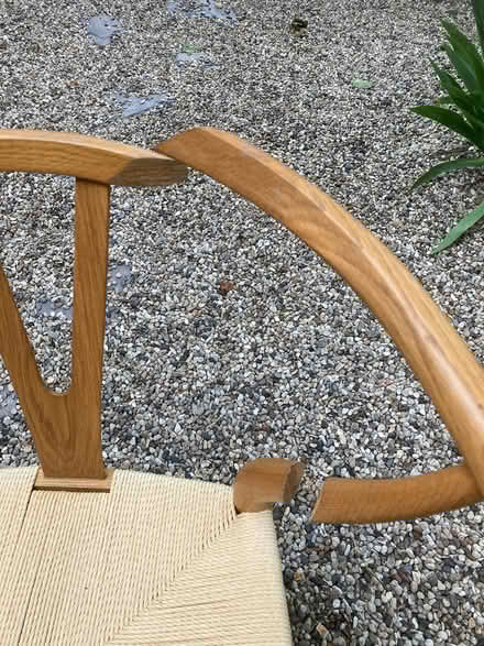 Photo of free Wishbone chair - needing repair (High Street, Meldreth, SG8) #2