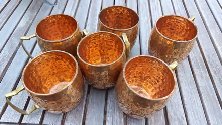Photo of free 6x copper moscow mule mugs (Berrylands KT5) #1