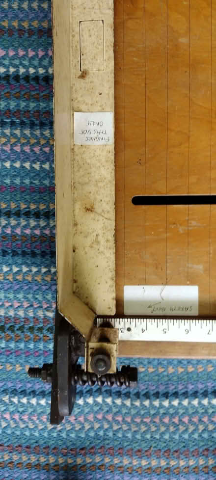 Photo of free large paper guillotine (West Marina TN38) #2