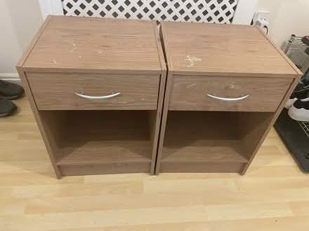 Photo of free 2 x bed side tables (CV23, Coton Park) #1