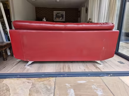 Photo of free 3 seater red couch (OX44 Garsington) #3
