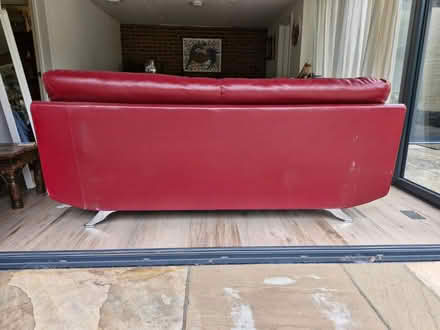 Photo of free 3 seater red couch (OX44 Garsington) #3