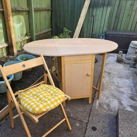 Photo of free Fold down dining table & chairs (Darlaston WS10) #1