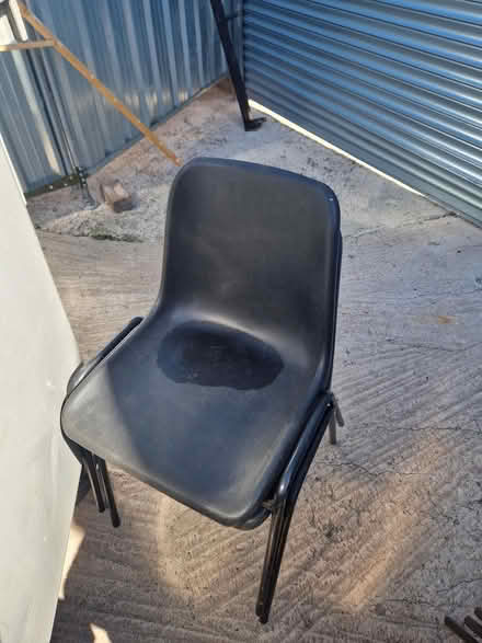 Photo of free Black Plastic Chairs (Brierley Hill, DY5) #1
