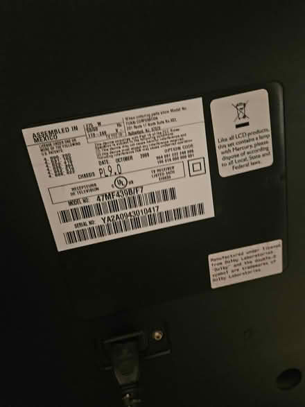 Photo of free Magnavox 46 inch TV (Fair Oaks and Wolfe) #3