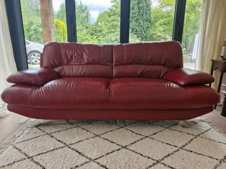 Photo of free 3 seater red couch (OX44 Garsington) #1