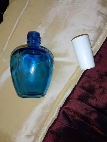 Photo of free Blue glass bottle with screw lid (Tonbridge) #1