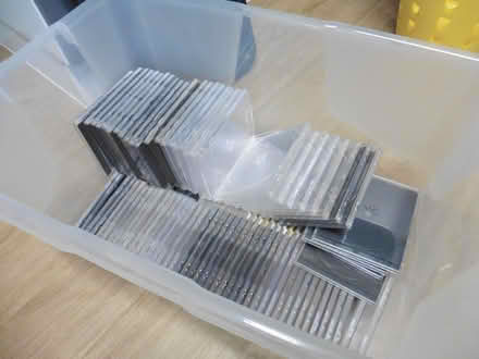 Photo of free Tub with empty cd cases. (Bedford Centre MK40) #1