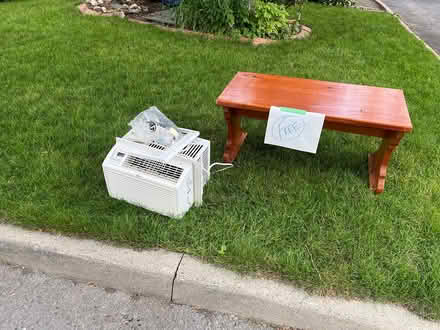 Photo of free Air conditioner and bench (Orleans, Innes/ Forest Valley) #1