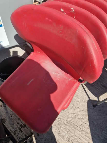 Photo of free Red Plastic Chairs (Brierley Hill, DY5) #1