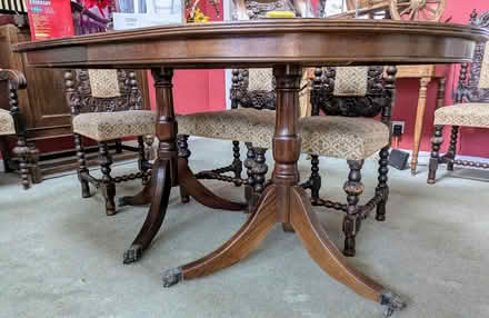 Photo of free Mahogany Dining table (Johnshaven DD10) #2