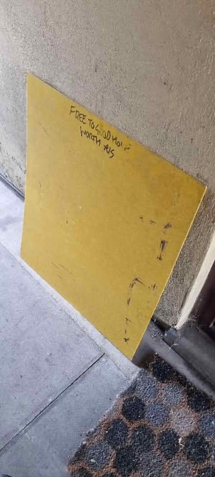 Photo of free 2ftx2ft sheet yellow perspex. (Great Northern Road DE1) #1