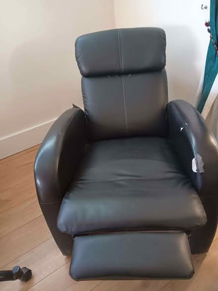 Photo of free Two black recliner chairs with working massage function (Billing Road East area) #2