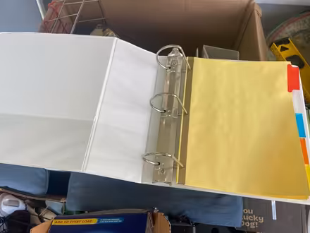 Photo of free 4” D-ring Binders (Catonsville) #1