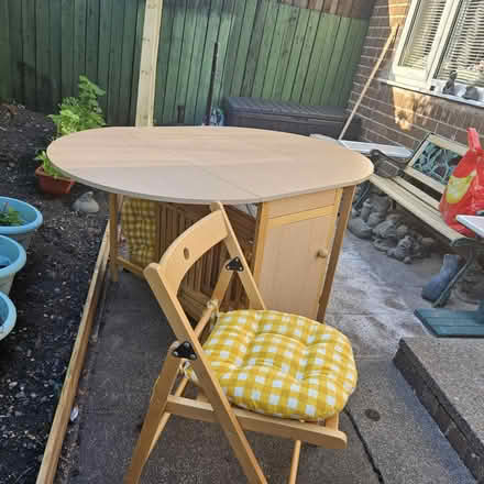 Photo of free Fold down dining table & chairs (Darlaston WS10) #2