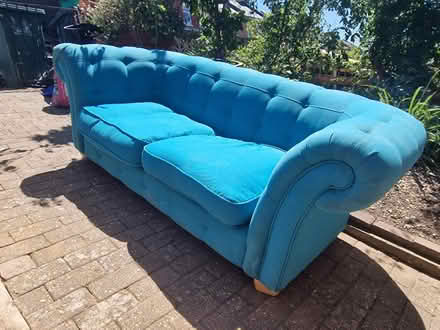 Photo of free Larger 2 seater fabric sofa (Coombe road area BN2 4) #1