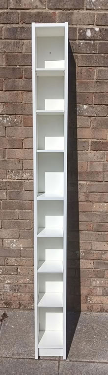 Photo of free DVD/CD shelving unit - white (Dawlish EX7) #1