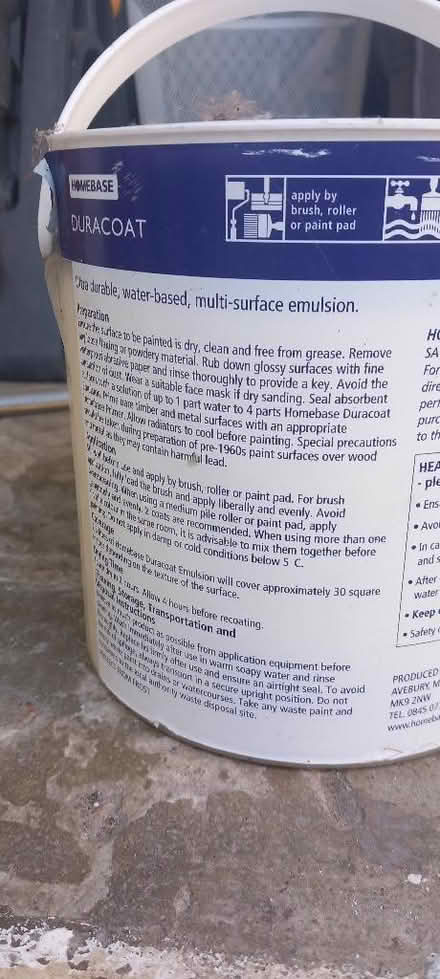 Photo of free Homebase duracoat classic cream (paint) (Risinghurst OX3) #2