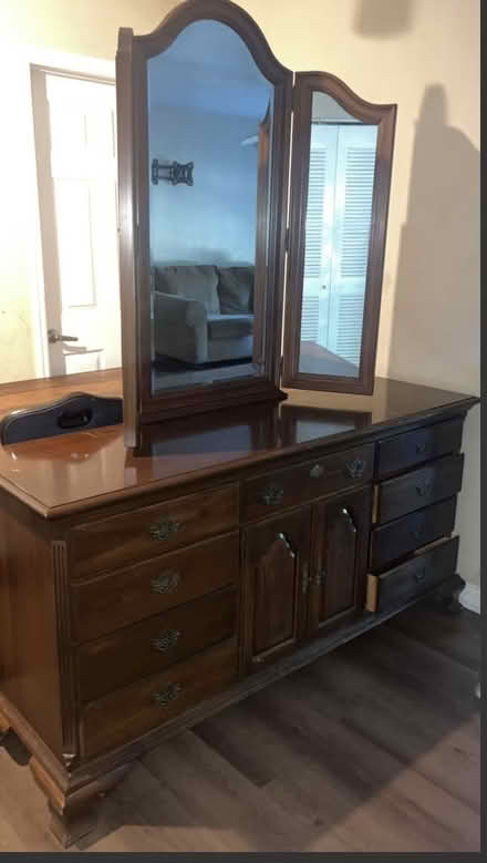 Photo of free Dresser with mirror (East Hillsborough) #2