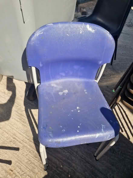Photo of free Blue Plastic Chairs (Brierley Hill, DY5) #1