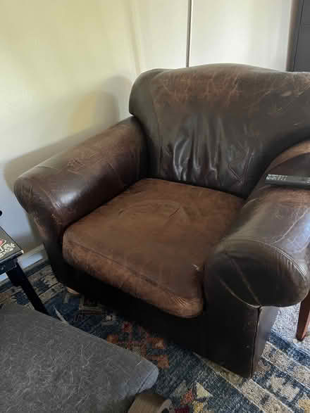 Photo of free Wooden dresser and Leather armchair (Rossmoor) #2