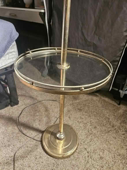 Photo of free Floor lamp with table (Fair Oaks and Wolfe) #2
