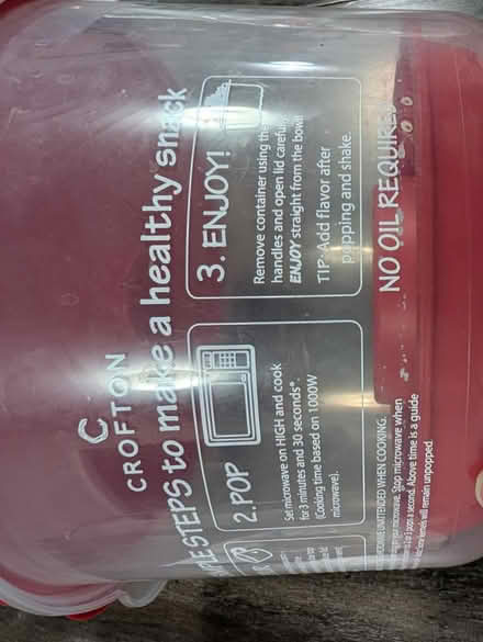 Photo of free Microwave popcorn maker (Madeley Lane in Bowie) #4