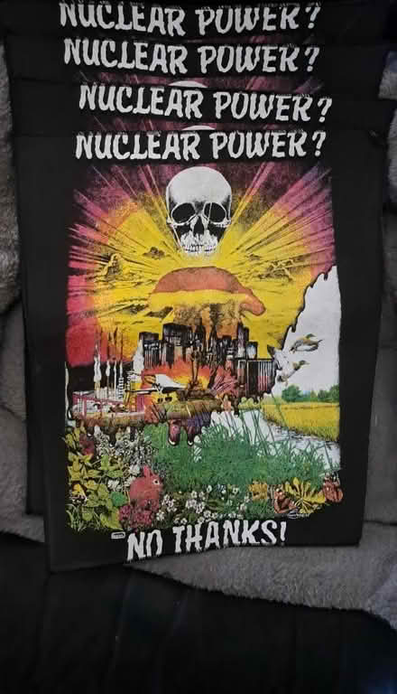Photo of free 4 anti nuclear power back patches (CR0) #1
