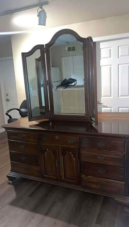 Photo of free Dresser with mirror (East Hillsborough) #3