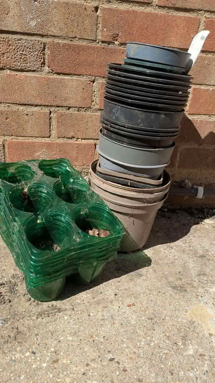 Photo of free Assorted plastic plant pots (Loughton IG10) #1