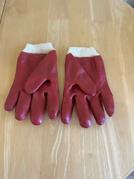 Photo of free PVC coated gloves (Ifton Heath SY11) #2