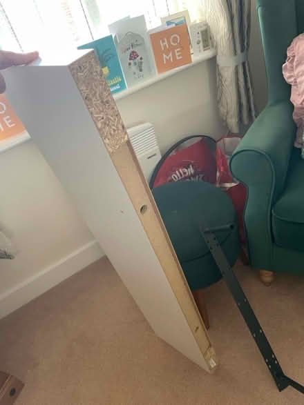 Photo of free Floating white shelf and bracket (Anstey, LE7) #2