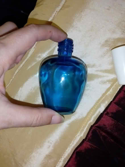 Photo of free Blue glass bottle with screw lid (Tonbridge) #2