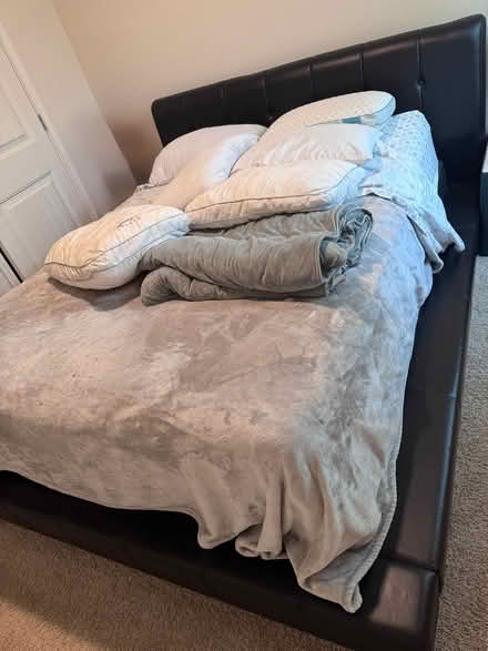 Photo of free Queen Platform Bed and Mattress (Union City) #2