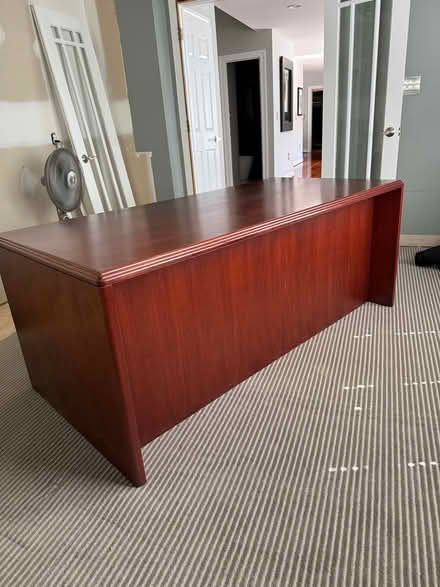 Photo of free Mahogany desk (across 28 from kentlands) #1