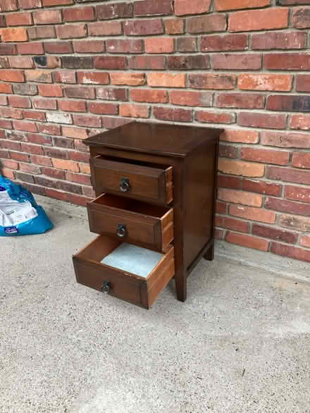 Photo of free Small chest of draweres (Andover) #2